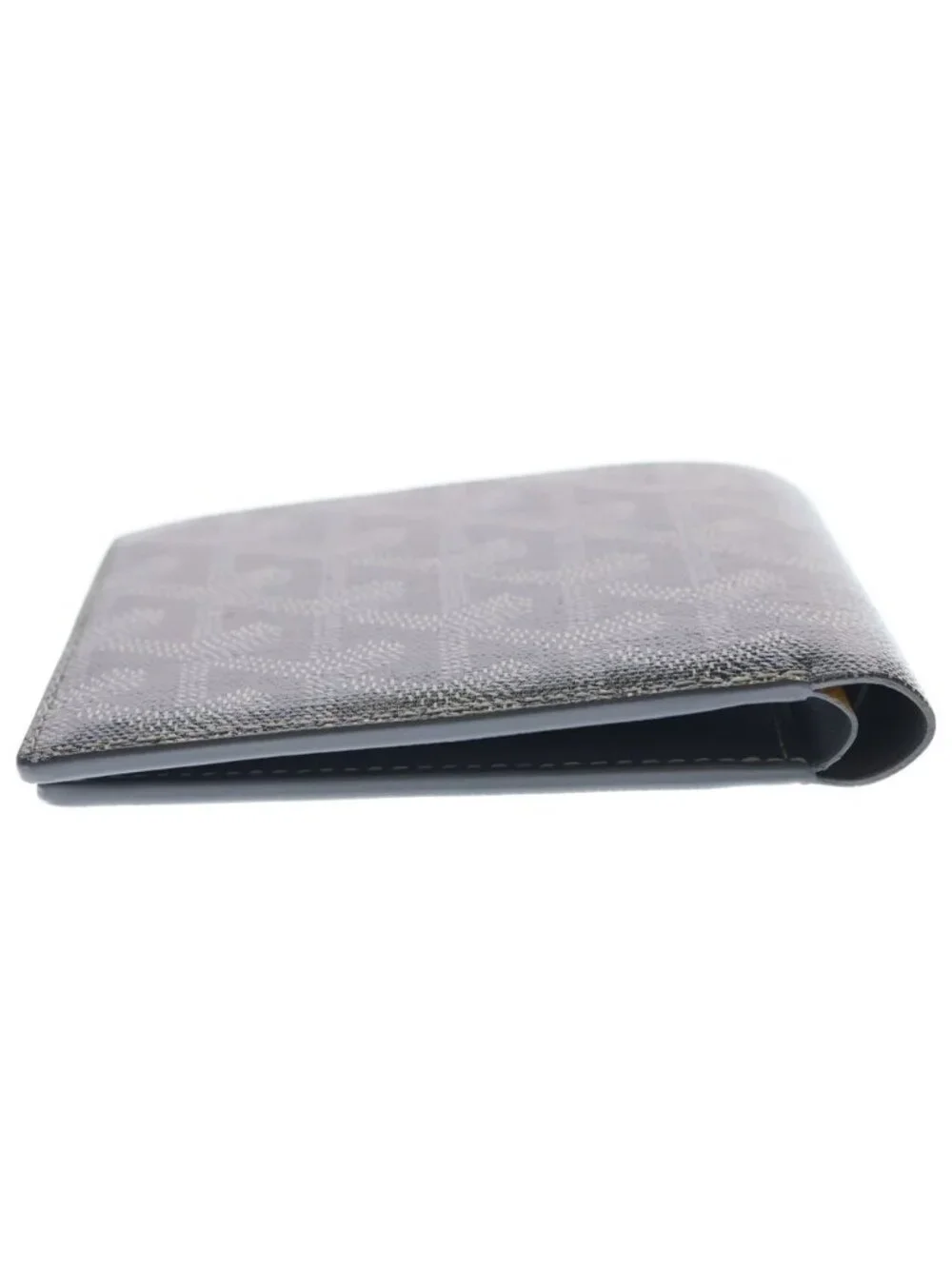 Goyard Saint Florentine Bifold Wallet Compact Helibone Leather Gray